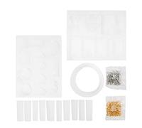 Fdit 213 Moldes de Silicona para Joyería, Moldes de Fundición de Resina, para Colgantes, Bricolaje con Diseño Liso Flexible y Reutilizable para Llavero, Pendientes, Collares,