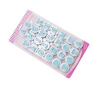 Fdit 26 Moldes de Chocolate con Números de Letras de Plástico con Diseño de Primavera, Molde de Fondant Premium para Pasteles de Boda, Graduaciones, Fácil de Usar para Adultos o Niños