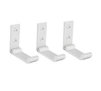 Fdit 3 Ganchos Plegables para Abrigos, Gancho de Pared Plegable de Aleación de Aluminio con Alta Capacidad de Carga, para Oficina, Dormitorio, Sala de Estar, Comedor, Cocina, Baño