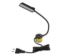 Fdit 30-LED Lámpara de Luz Cuidados de Vista Lámparas de Mesa Interruptor de Base Magnética Ajustable para Leer Máquina de Coser (Enchufe de UE)