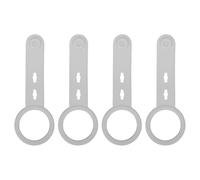 Fdit 4 Clips de Silicona para Toallas de Cocina, Trabillas Ajustables Antideslizantes, Soporte para Colgar para Barra de Armario con de Estufa, Organizador de Ahorro de Espacio para (GREY)