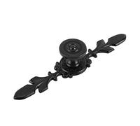 Fdit 4 Tiradores De Puerta De Estilo Vintage Con Tornillo (Negro)