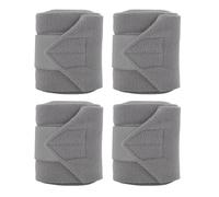 Fdit 4 Vendas de Polo de Forro para Caballos, Vendas Ajustables para Piernas para Entrenamiento y Equitación, Protectoras para Patas de Caballo para Deportes Ecuestres, 4.3 X (Gray)