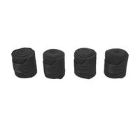 Fdit 4 Vendas de Polo de Forro para Caballos, Vendas Ajustables para Piernas para Entrenamiento y Equitación, Protectoras para Patas de Caballo para Deportes Ecuestres, 4.3 X (Black)