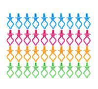 Fdit 40 Piezas Clips de Bobina de Silicona Clips de Fijación de Bobina de Carrete para Coser Bordado Organizador de Hilo Anticaída con 4 Colores Amarillo Rojo Azul Verde