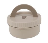 Fdit 470ml - de Acero Inoxidable, Contenedor Aislado para Picnics - Diseño Portátil y Liviano (Beige)