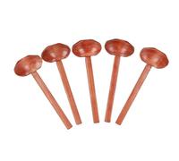 Fdit 5 Uds Cucharas de Cocina de Madera, Cucharón de Madera de Mango Largo Liso, Cucharas de Sopa para Olla Caliente para Restaurantes, Uso Doméstico y de Cocina