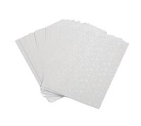 Fdit 50 Hojas Holográficas de Laminación en Frío A4, Película Autoadhesiva Cortable a Prueba de Agua para Proyectos de Manualidades, Decoración de Fondo, Fotos (Película de cinta navideña)