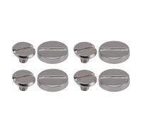 Fdit 50 Juegos de Remache Ranurado de Aleación de Zinc de 10 Mm para Manualidades de Cuero Remaches y Tornillos para Cinturones de Cuero Bolsas Reparación de Decoración de Ropa con