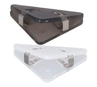 Fdit 50 Piezas Clips de Plástico Clips de Plástico para Libros de Papel de Triangulares Transparentes para Libros Papeles de Prueba Entradas Clasificación de Papel A4