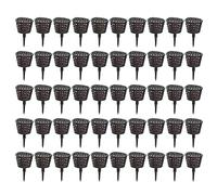 Fdit 50 Uds. Cesta de Fertilizante Caja de Bonsái Caja de Plástico Caja de Engorde de Plástico Caja de Fertilización para Caja de Fertilizante Fertilizantes en Caja Alimentos para