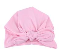 Fdit 6 Colores Sombrero de Bebé Turbante Sombrero Súper Suave Sombrero de Algodón Turbante Lindo(Rosa)