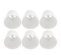 Fdit 6 Piezas Pantallas de Lámpara Cubiertas de Lámparas Pantallas de Luz para Bombillas E14 con Tela Metálica Material de PVC Textura Sedosa Resistente Al Desgaste Sin Efecto