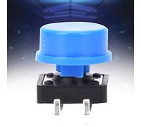 Fdit 60 Pares de 4 Pin Azul Actualmente Interruptores de Botón Táctiles para Electrodomésticos para Electrodomésticos