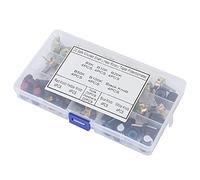 Fdit 80 Piezas con 80 Piezas con, Kit Cónico Ajustable para Control de Audio, B5K B10K B20K B50K B100K, Configuración Superior para Luces y Otros Proyectos de Equipos Adudio