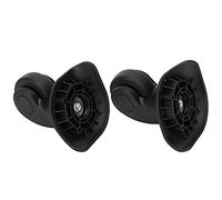 Fdit Accesorio de Ruedas Universales Negras para Escritores de Equipaje, par de Troncos Duraderos y Tranquilos, Kit de Reparación Fácil de Instalar, 2 + 8 Uñas para Viajeros