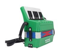 Fdit Acordeón de Piano Compacto de 17 Teclas con 8 Teclas de bajo Correa Ajustable para Niños Mayores de 5 Años (GREEN)
