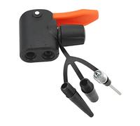 Fdit Adaptador de Boquilla de Aire para Bicicleta, Cabezal de Bomba ABS para Válvulas Británicas y Francesas, Boquilla de Bomba para Bicicleta, Diseño Compacto para una Fácil