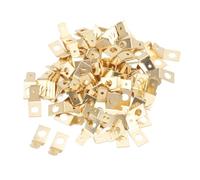 Fdit Adaptador de Desconexión Rápida de Conector de Engarzado de Latón de Pala de 100 Piezas para Aplicaciones Marinas y Automotrices