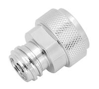 Fdit Adaptador de Latón con Cobre Electrodepositado, Llave en Forma de L para Conversión de Cilindro de CO2, Diseño Anticorrosivo y Hermético