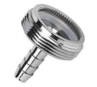 Fdit Adaptador de Limpieza de Grifo de Cerveza, Limpiador de Grifo de Cerveza de Barril de Acero Inoxidable con Orificio de 1/4 de Pulgada, Accesorio de Limpieza de Línea de Cerveza