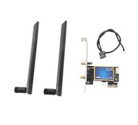 Fdit Adaptador de Tarjeta WiFi PCIEx1 de Banda Dual de 1200 Mbps para PC, Adaptador de Tarjeta de Red WiFi de 2,4 GHz y 5 GHz, Ideal para Vídeos en Línea, Juegos, Música, Transmisión de Vídeos HD,