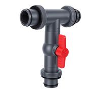 Fdit Adaptador en T para Manguera de Piscina, a Prueba de Fugas con Válvula de Flujo para Piscina Elevada