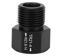 Fdit Adaptador para Tanque de CO2, Rosca Hembra a Rosca Macho W21.8, Convertidor para Cilindro de Refresco de 14 Pulgadas, con Aluminio de Alta Calidad, para Acuarios y Barriles de