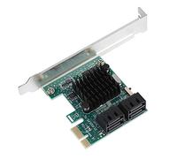 Fdit Adaptador PCIE a 3.0 Tarjeta de Expansión de 4 Puertos con Disipador de Calor para Mejorar la Disipación del Calor en Chasis Grandes o Pequeños