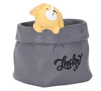 Fdit Adorno de Escritorio de Resina, Bonito Portalápices con Forma de Animal, de Inauguración de la Casa, Macetero Pequeño (Perro)