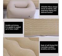 Fdit Aire Inflable de Aire Inflable Acampando Al Aire Libre Resistente Al Aire Libre Cómodo para la Parte Trasera del Automóvil de Viaje con una Almohada de Viaje de Larga Distancia