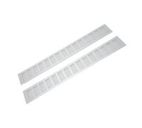 Fdit Ajuste de Aire para Rejilla de Ventilación Aleación de Aluminio Premium Ajuste Rectangular para Placa de Ventilación para Gabinete 2 Piezas para Gabinetes, Zapateros, Armarios (aleación de