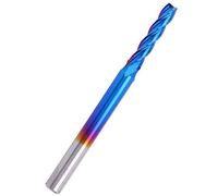 Fdit Al Final de 4 Lobo Se Rompe en el Recubrimiento de Acero NanoBlue CNC -Gloss con Corte Brillante Afuera (3.175 * 2.5 * 12)