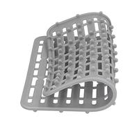 Fdit Alfombrilla para Fregadero, Alfombrilla de Silicona para Secar Platos con Orificio de Drenaje para Fregadero Doble, Almohadilla Gris Resistente Al Calor para Que (Producto Principal)