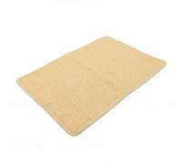 Fdit Alfombrilla Rascadora para Gatos, Almohadilla de Sisal Natural de 60x90 Cm para Gatos de Interior, Montaje en Piso o Pared con Cinta Adhesiva, Rascador Grande para Protección de (60x90cm)