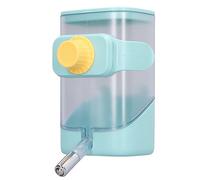 Fdit Alimentador Automático de Agua para Mascotas, Válvula de Bola de Acero Inoxidable, Jaula Colgante para Mascotas, Alimentador de Agua para Gatos, Perros, Conejos, Animales (Green)