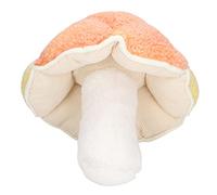 Fdit Almohada de Felpa con Forma de Seta, Juguete Suave y Lindo para Niños, Opción de para Acción de Gracias, Versátil, Material de Felpa Corta, 1 Pieza (Color Naranja)