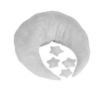 Fdit Almohada de Luna para Fotografía de Recién Nacido, Almohada de Terciopelo Suave para Posar de bebé para Accesorios de Fotografía, Segura y para Accesorios de Infantil (Grey)