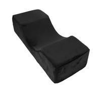Fdit Almohada de Pestañas de Espuma de Memoria, Almohada de Cuello de Extensión de Terciopelo Suave en Forma de U con Bolsillo Lateral para Salones de Belleza Spas (BLACK)