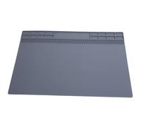 Fdit Almohadilla de Reparación de Relojes, Alfombrilla de Goma Antideslizante, Herramienta Organizadora, Gris, 13,8x9,8 Pulgadas para Plataforma de Reparación de Relojes