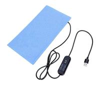 Fdit Almohadilla Térmica para Reptiles USB 15x28cm, Impermeable, Control Termostático 15-45°C, Temporizador 1-12H, para Lagartos, Tortugas, Geckos, Serpientes, (Control de Temperatura Inteligente