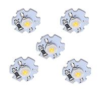 Fdit alta potencia 5V lámpara LED perla fuente de luz chip DIY luminarias 25 piezas placa aluminio linternas faros proyectores (luz natural)