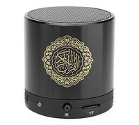 Fdit Altavoz Digital para el Corán, 15 Sonidos de Recitación, 19 Idiomas de Traducción, Control Remoto Inalámbrico, Altavoces HD de 5 W para Grabación de Radio FM y MP3, brújula.