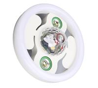 Fdit Altavoz Inalámbrico Bluetooth con Luz LED y Música - Lámpara RGB de 36 W con de Color y Mando a Distancia - Doble Altavoz, Ideal para Reuniones Familiares Fiestas - Material