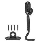 Fdit American Barn Door Lock Hook Lock Puerta corredera Puerta corredera Partición Gancho de Bloqueo de Puerta Heavy Duty Kit de herrajes para Puerta corrediza Robusta Resistente