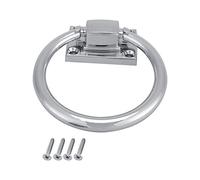 Fdit Anillo de Tracción de Acero Inoxidable, Manija de Gabinete Impermeable con Tornillos, Anillo Exterior de 98 Mm para Muebles, Oficina, Cajón de Hotel