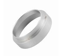 Fdit Anillo Dosificador de 2.283 in, Embudo Dosificador de café de Aluminio para Portafiltro de Máquina de café Expreso, Dispensador de Molido de Precisión de Ajuste Universal, (SILVER)