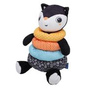 Fdit Anillos Apilables de Felpa, Juguete para bebé, Suave, Lavable a Máquina, Colorido, Juguete Apilable de Aprendizaje para Bebés, Adecuado para Múltiples Grupos de Edad