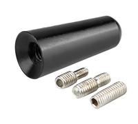 Fdit Antena de Automóvil de 3 cm; Ofensa Criminal con Aleación de Aluminio de ; Instalación de Tornillos Prácticos para Modelos de Automóviles