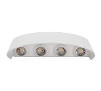 Fdit Aplique de Pared LED Impermeable, Lámpara Cálida, Elegante Iluminación Interior para Exteriores, Lámpara de Pared de Aleación de Aluminio, Patio, Cocina, Baño, Sala de Estar,